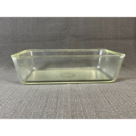 Vintage Westinghouse Glass Loaf Pan Refrigerator Baking 9x5x3 - Picture 2 of 8